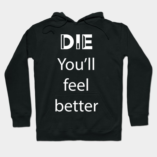 Funny Death Design Hoodie by Dead but Adorable by Nonsense and Relish